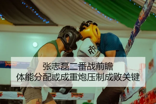 张志磊二番战前瞻 体能分配或成重炮压制成败关键